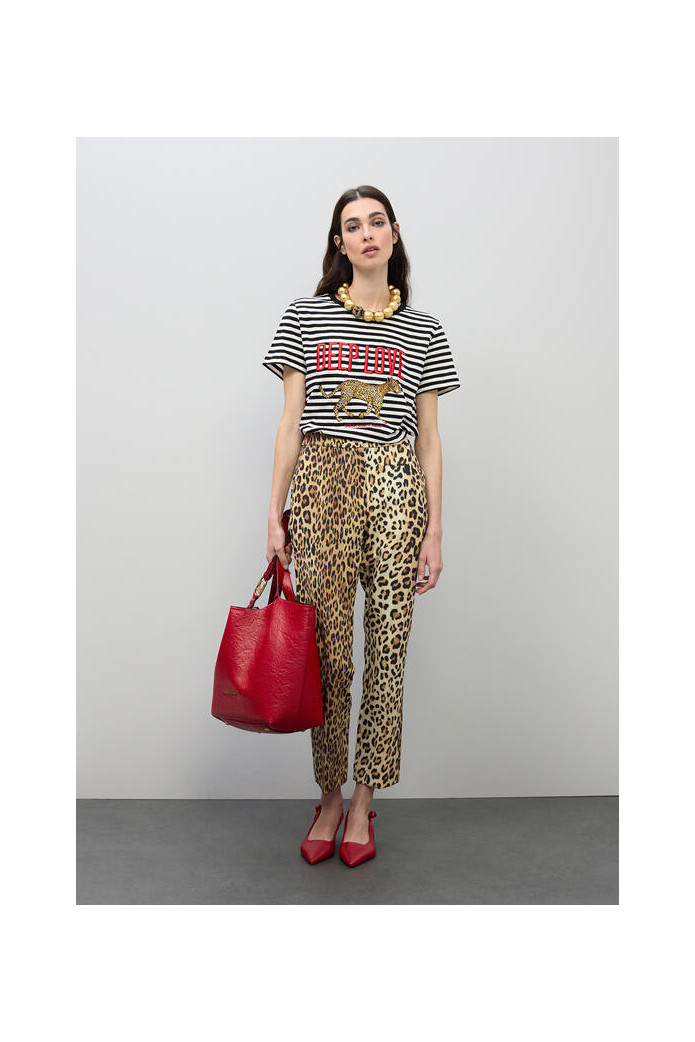 Pantalón Flare Animal Print Lola Casademunt | Mujer