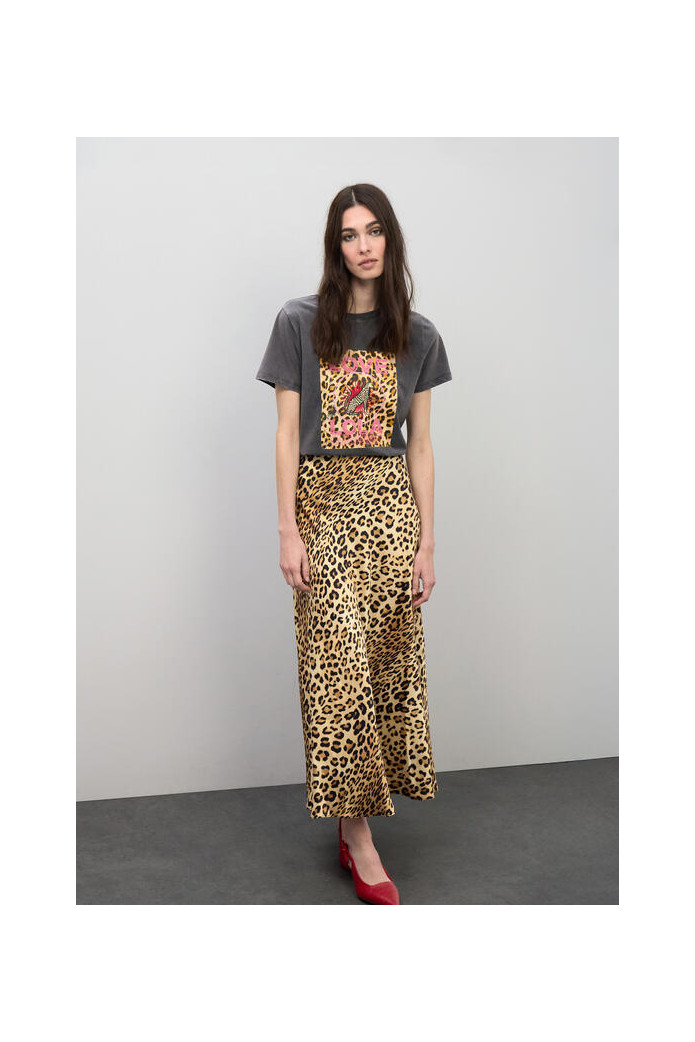 Camiseta Love Lola Leopardo | Lola Casademunt Mujer