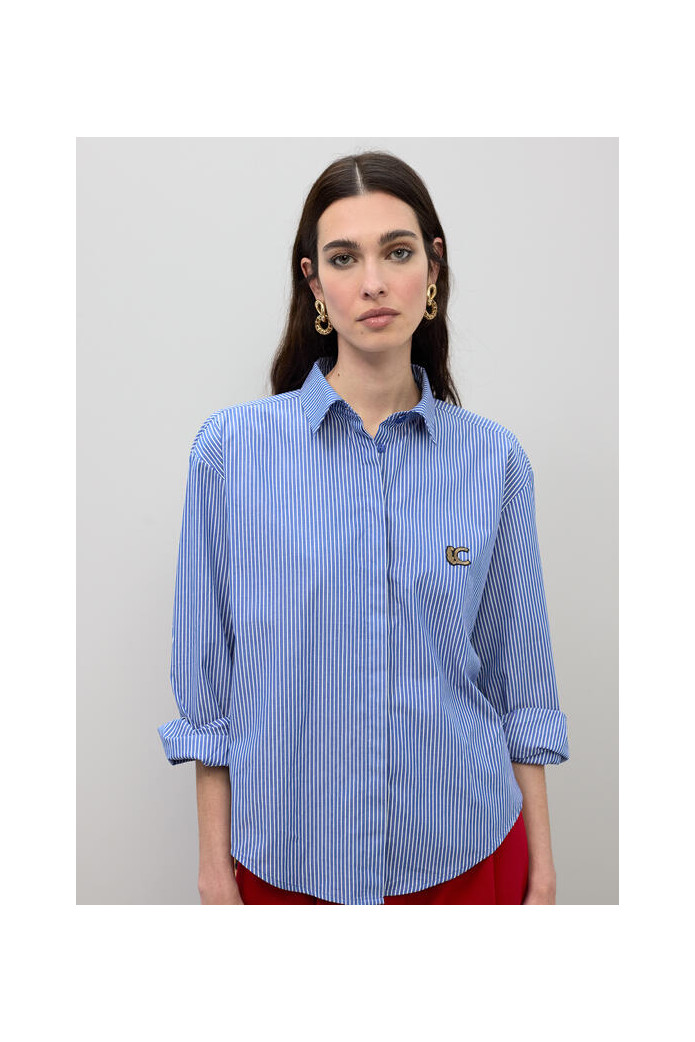 Camisa Rayas y Animal Print | Lola Casademunt Mujer