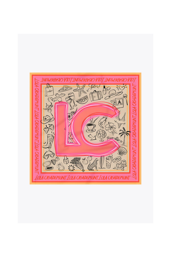 Pañuelo Satinado Logo LC | Lola Casademunt