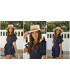 Vestido Volantes Azul Highly Preppy | FriendsnShop