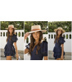 Vestido Volantes Azul Highly Preppy | FriendsnShop