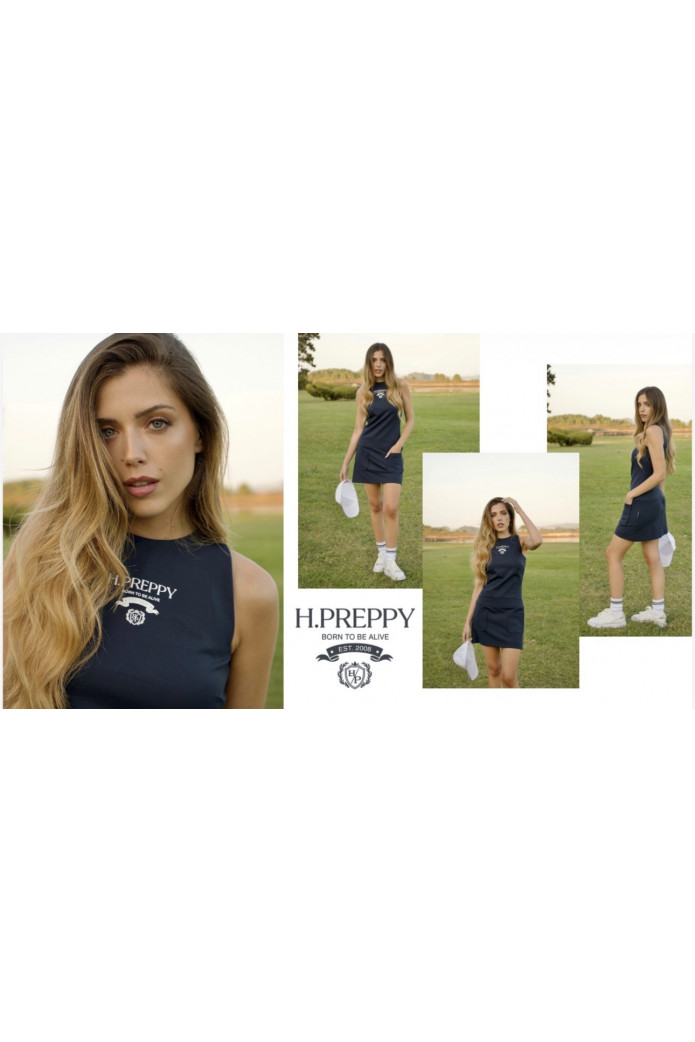 Vestido Polo Highly Preppy | Vestido Azul Deportivo