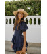 Vestido Volantes Azul Highly Preppy | FriendsnShop