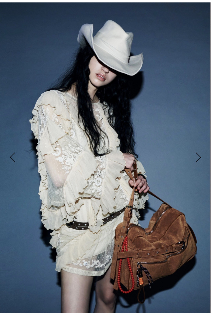 Layla Dress Aniye By – Vestido Boho Beige con Volantes | FriendsnShop