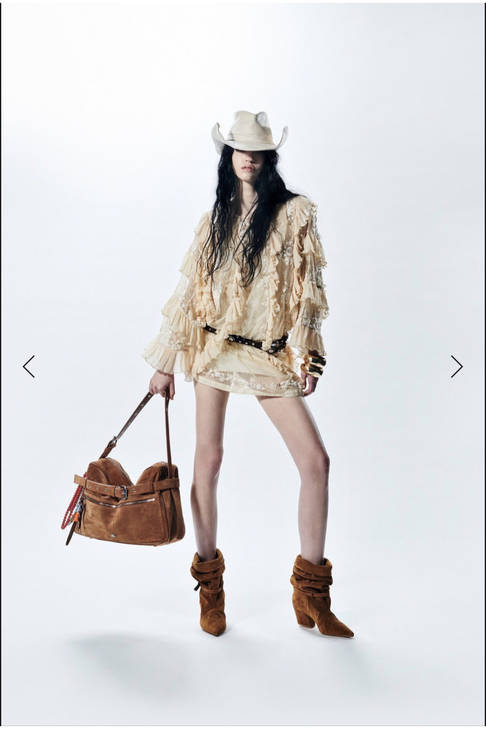 Layla Dress Aniye By – Vestido Boho Beige con Volantes | FriendsnShop