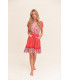 Vestido Jaase Rojo Mini | Vestido Boho Mujer Verano
