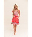 Vestido Jaase Rojo Mini | Vestido Boho Mujer Verano
