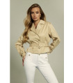 Gabardina Corta Guess Mujer | Trench Beige Elegante