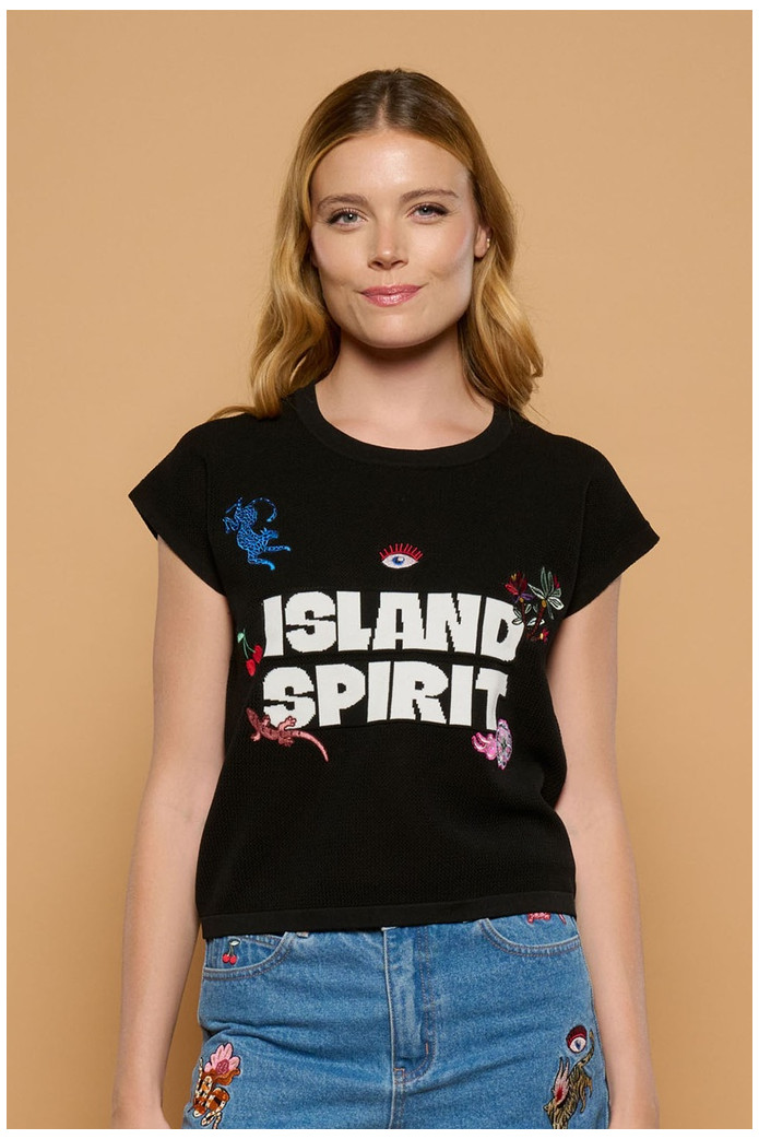 Camiseta Spirit Minueto | Camiseta Mujer Negra