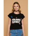 Camiseta Spirit Minueto | Camiseta Mujer Negra