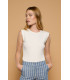 Top Pipi Blanco Minueto | Top Mujer Básico