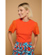 Top Tangerine Minueto | Top Naranja Mujer