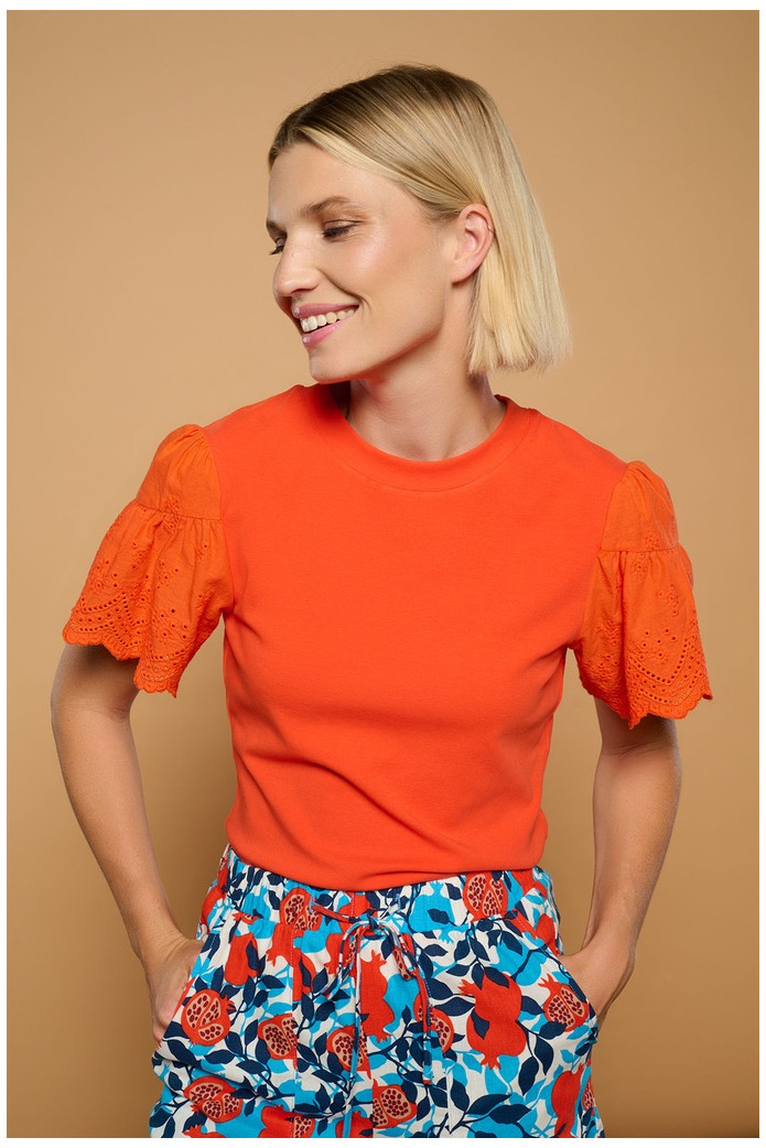 Top Tangerine Minueto | Top Naranja Mujer