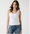 Camiseta Sin Mangas Guess Logo | Top Básico Mujer