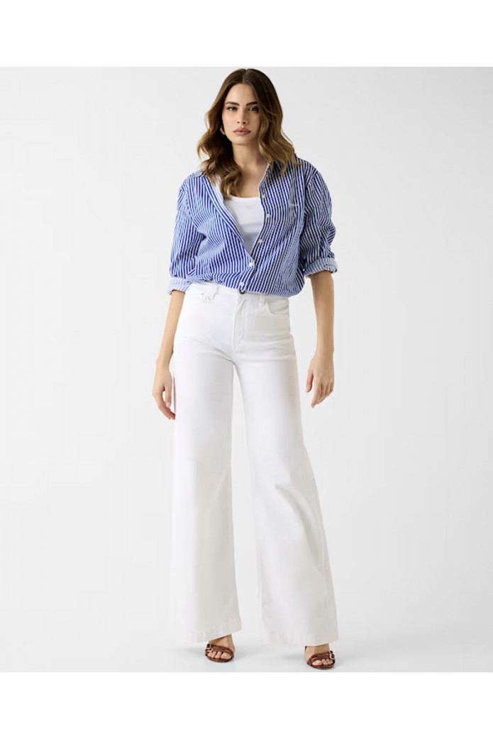 Camisa de Rayas Guess Eco Mujer | Camisa Azul Elegante