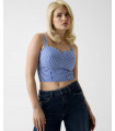 Top de Rayas Guess Eco Mujer | Top Corto Verano