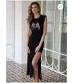 Vestido Zampullín Camaleónica | Vestido Negro Mujer Elegante