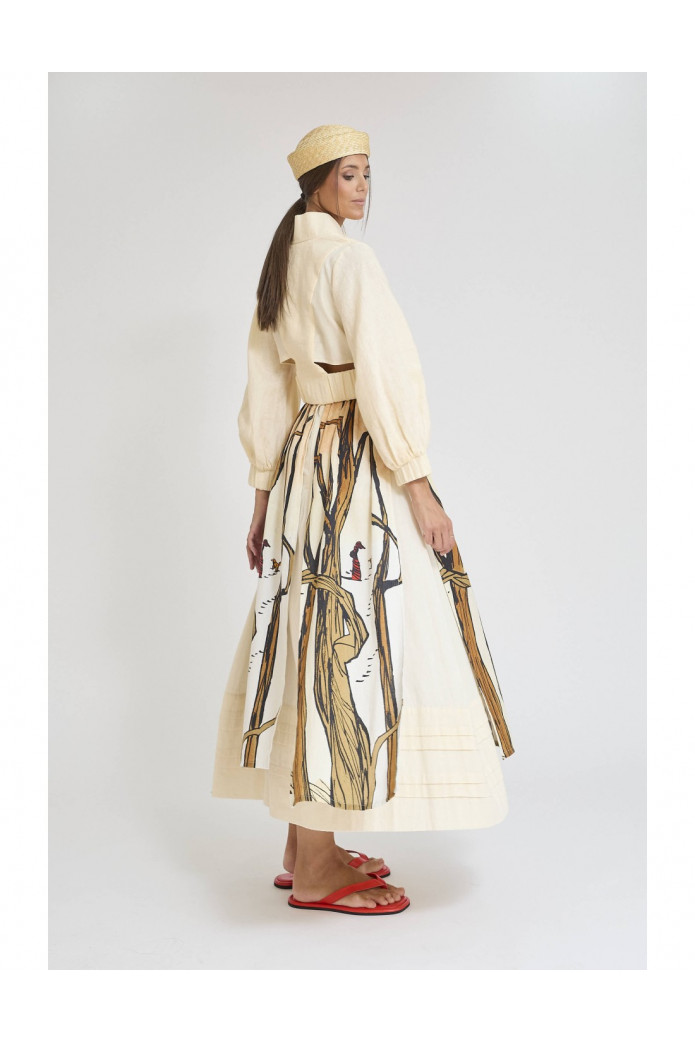 Bomber Izalde Zaitegui | Chaqueta Lino Mujer Elegante