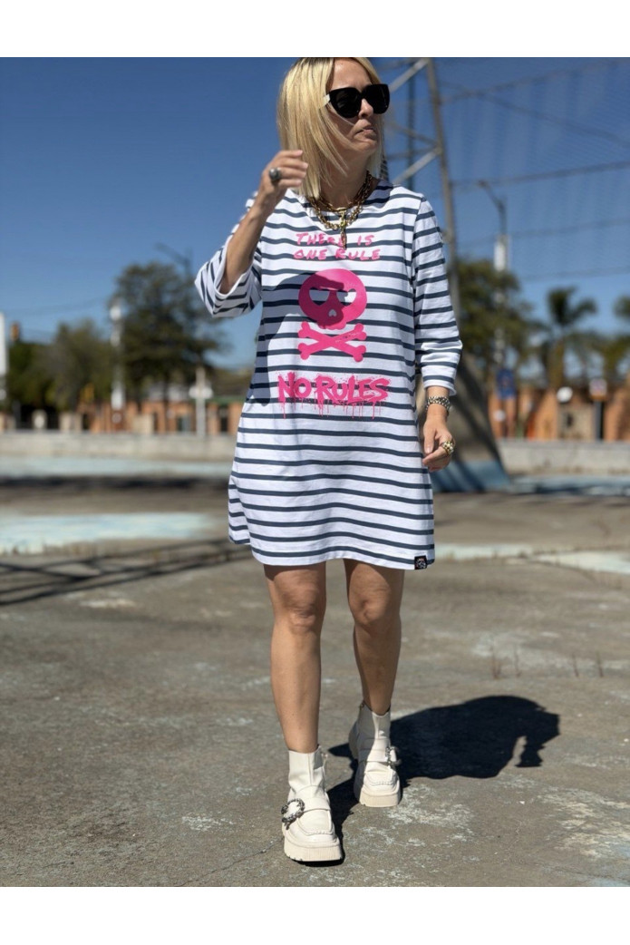 Vestido Noc Atelier | Vestido Corto Rayas Mujer Original