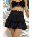 Falda Greta Negra Charo Ibiza | Falda Boho Chic Mujer