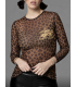 Camiseta Tul Leopardo Noc Atelier | Camiseta Animal Print Mujer