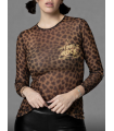 Camiseta Tul Leopardo Noc Atelier | Camiseta Animal Print Mujer