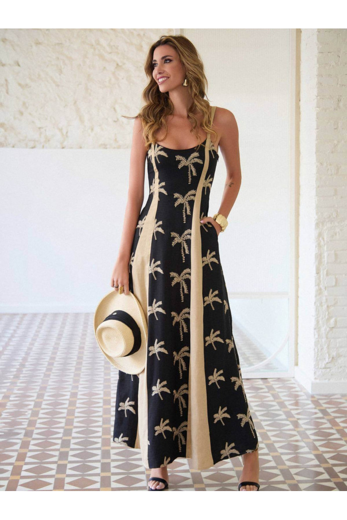 Vestido Paraíso Camaleónica by Capriche | Vestido largo tropical mujer