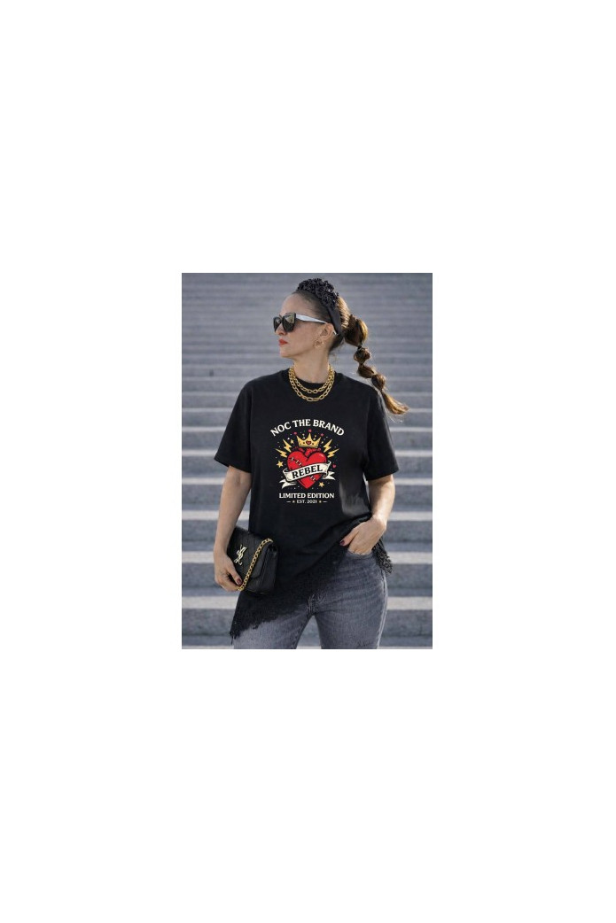 Camiseta Rebel Asymmetric Noc The Brand | Camiseta Asimétrica Mujer | FriendsnShop