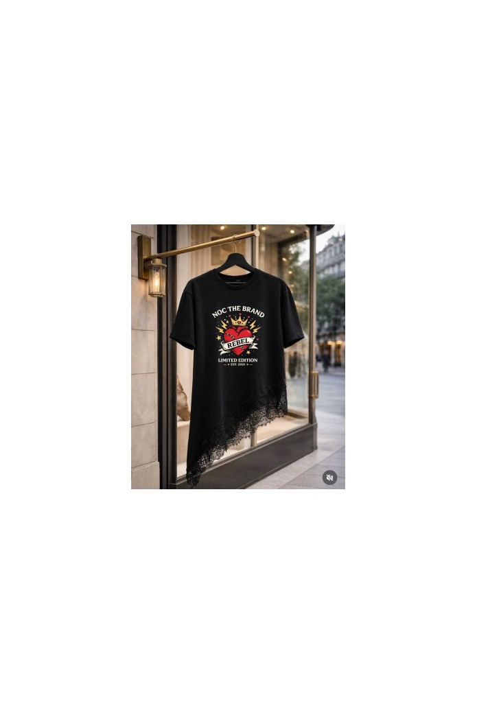 Camiseta Rebel Asymmetric Noc The Brand | Camiseta Asimétrica Mujer | FriendsnShop
