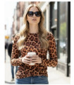 Camiseta Tul Leopardo Noc Atelier | Camiseta Animal Print Mujer