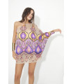 Vestido mini asimétrico Tete by Odette | Vestido corto elegante mujer