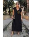 Vestido negro largo OVER MY LOVE - Noc Atelier