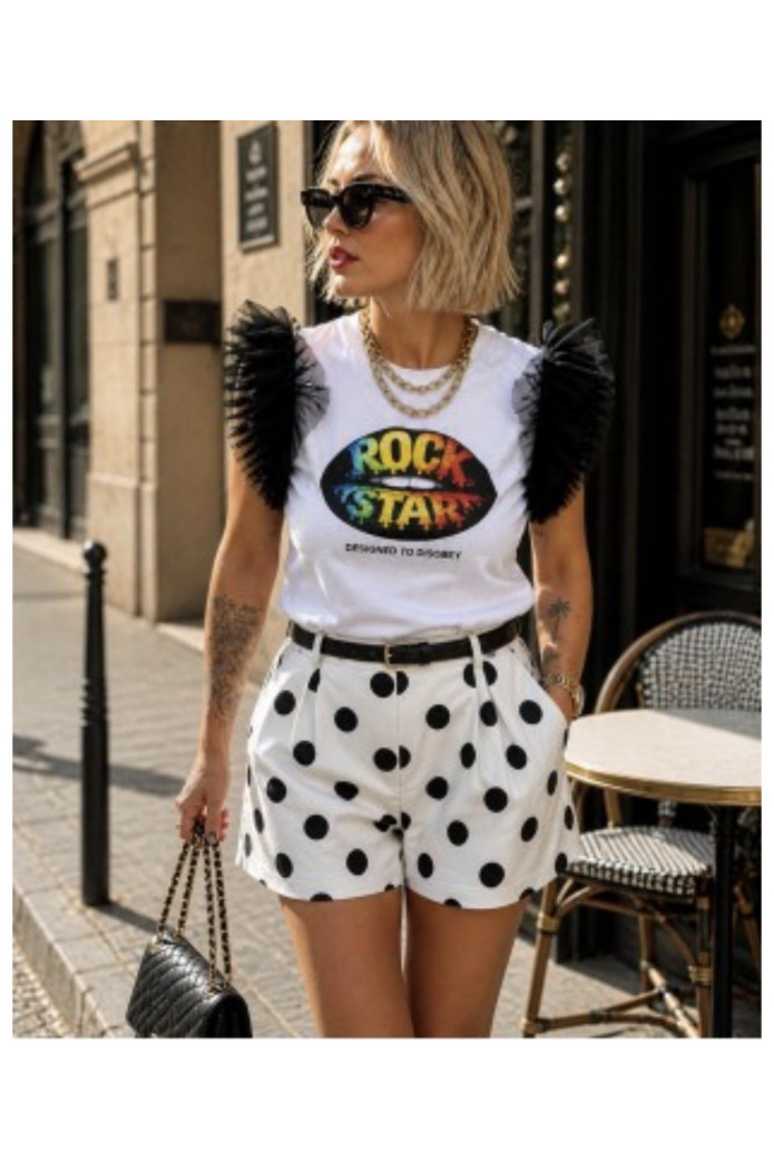 Camiseta Lips Noc Atelier mujer | Camiseta algodón estilo rock chic – FriendsnShop
