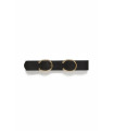 Cinturón Isa Double Aniye By mujer | Cinturón negro doble hebilla – FriendsnShop