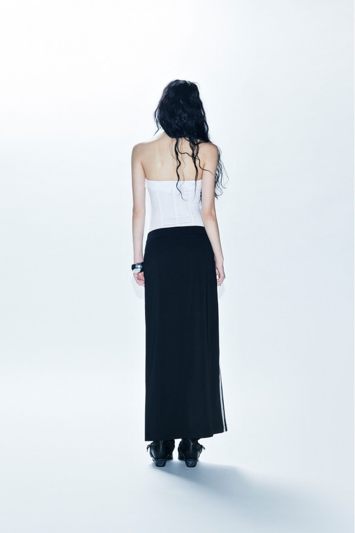 Falda larga Sandy Aniye By mujer | Long skirt negra elegante – FriendsnShop