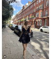 Falda Greta Negra Charo Ibiza | Falda Boho Chic Mujer