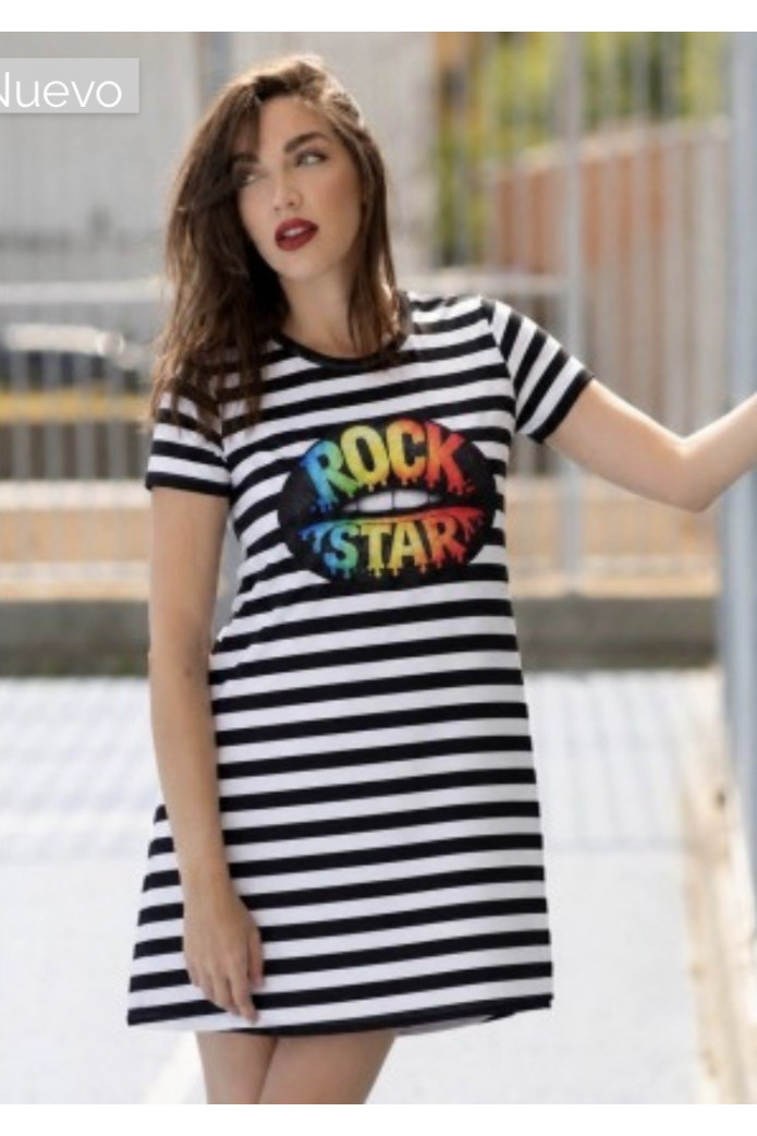 Vestido Líos Noc Atelier | Vestido lencero estampado con encaje – FriendsnShop
