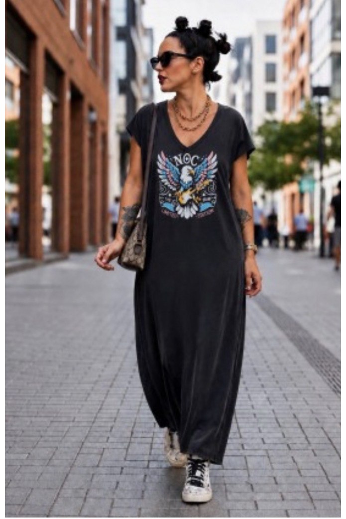 Vestido Over Eagle Fade Out Noc Atelier | Moda Rock Chic | FriendsNShop