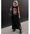Vestido Largo Wild Soul Noc Atelier – Vestido Negro Oversize con Tachuelas