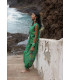 Conjunto Jazmín Verde de Coosy | Conjunto de Lino Bordado para Mujer | FriendsnShop