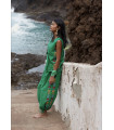 Conjunto Jazmín Verde de Coosy | Conjunto de Lino Bordado para Mujer | FriendsnShop