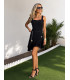 Vestido Aura de Camaleónica negro | Vestido corto de fiesta | FriendShop