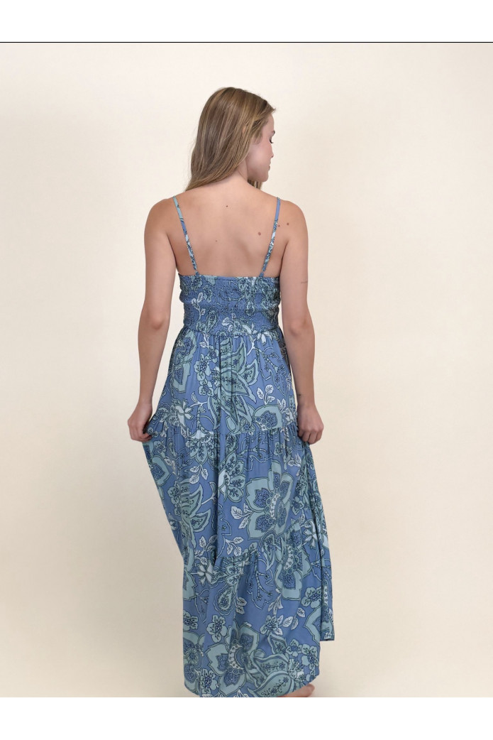 Vestido Largo Jaase Serenade Print Bambi azul | FriendShop