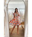 Vestido Corto Jaase Estampado Marino | Vestido Boho Mujer | FriendShop