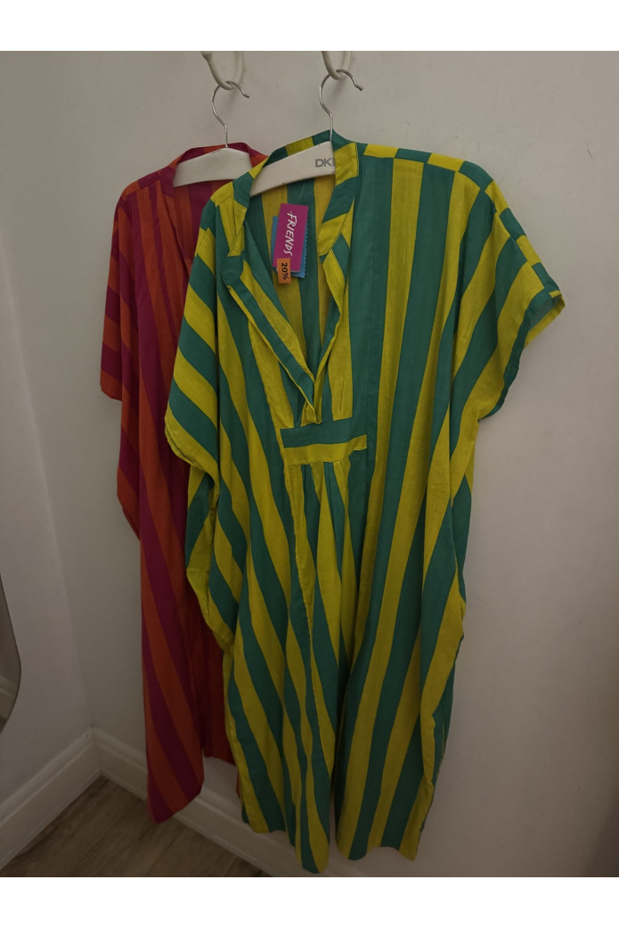 Kaftan de Rayas Azul | Vestido Kaftán Mujer | FriendsnShop