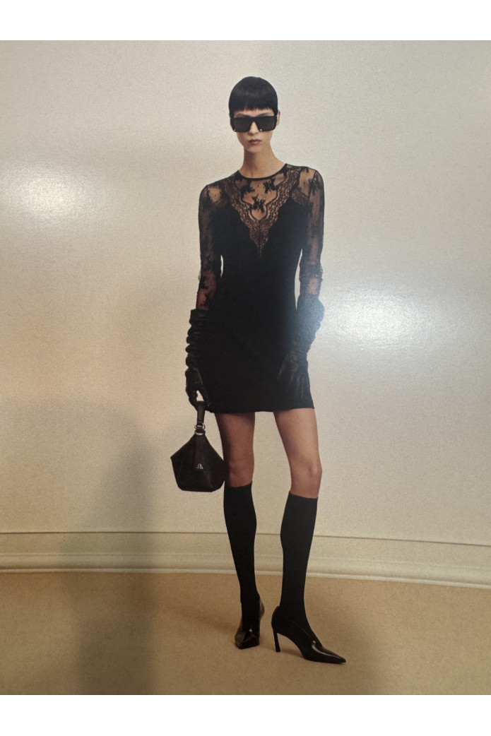 Lace Dress Bits Aniye By | Vestido de Encaje Negro | FriendsnShop