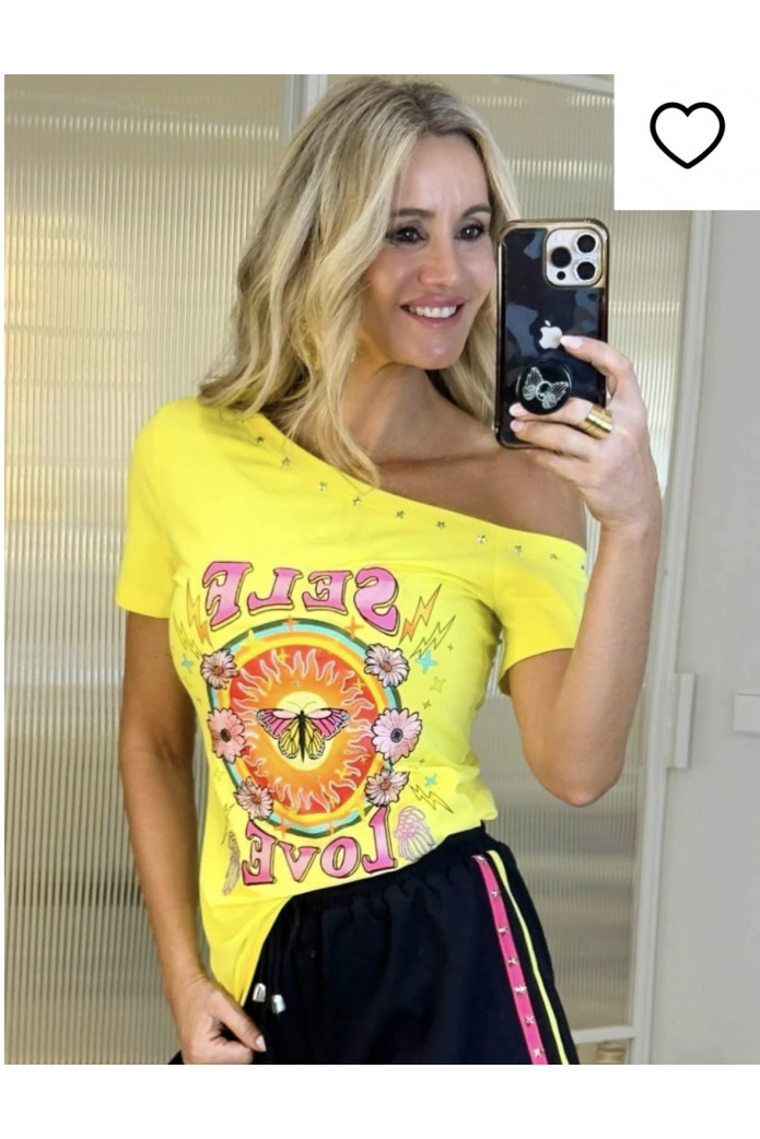 Camiseta Actias Camaleónica | Camiseta Amarilla Mujer | FriendsnShop
