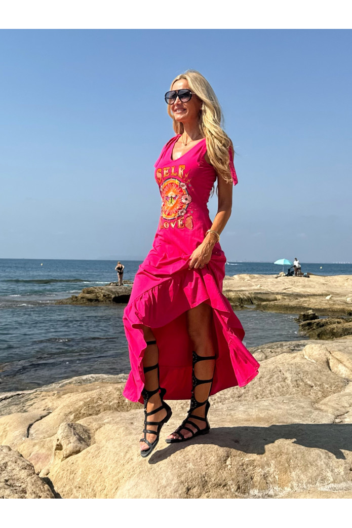 Vestido Aglais Camaleónica | Vestido Fucsia Mujer | FriendsnShop