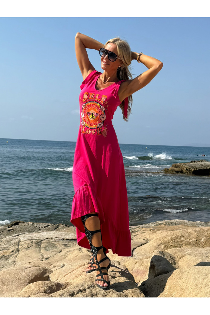 Vestido Aglais Camaleónica | Vestido Fucsia Mujer | FriendsnShop